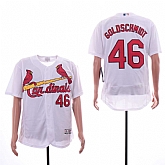Cardinals 46 Paul Goldschmidt White Flexbase Jersey Sguo,baseball caps,new era cap wholesale,wholesale hats
